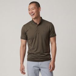 Polo rock regular avec boutons Homme HBT