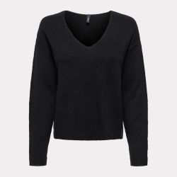 Pull col V maille plate regular Femme ONLY
