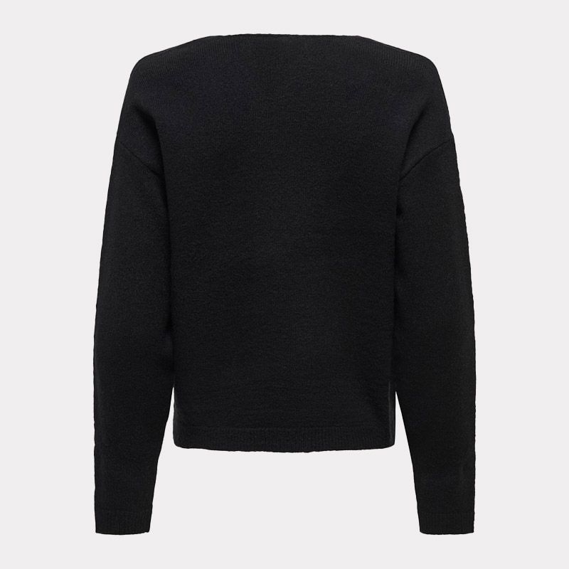 Pull col V maille plate regular Femme ONLY