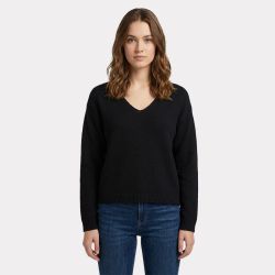 Pull col V maille plate regular Femme ONLY
