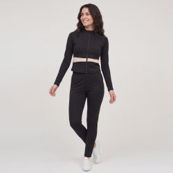 Ensemble de sport beige/bleu/noir hc02 s-xl Femme HERITAGE COUTURE