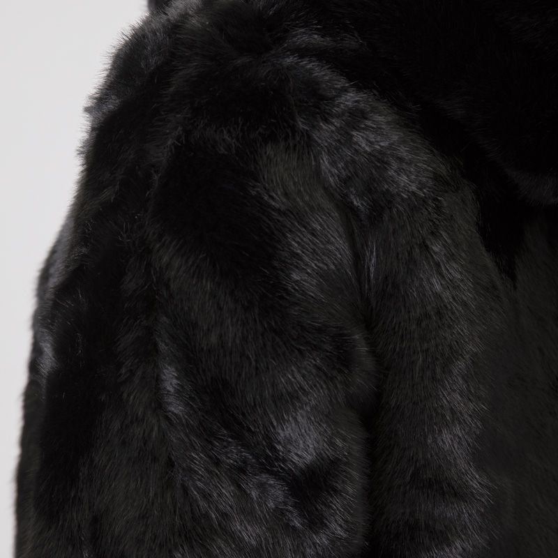 Veste zippee a capuche fourrure wz-03 Femme HERITAGE COUTURE