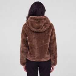 Veste zippe a capuche fourrure wz-08 Femme HERITAGE COUTURE