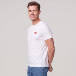 Tee shirt col rond uni avec logo Homme REDSKINS
