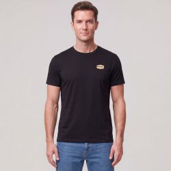Tee shirt col rond uni avec logo Homme REDSKINS