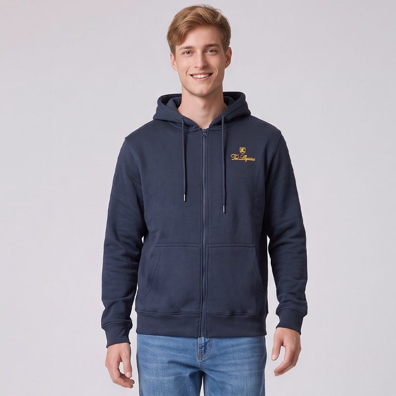 Gilet sweat zippé à capuche avec logo brodé Homme TED LAPIDUS Gilet sweat zippé à capuche avec logo brodé Homme TED LAPIDUS
