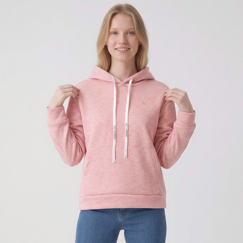 Sweat à capuche avec logo zippé Femme TED LAPIDUS Sweat à capuche avec logo zippé Femme TED LAPIDUS