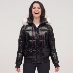 Blouson noir brillant armelle paragoose Femme PARAGOOSE