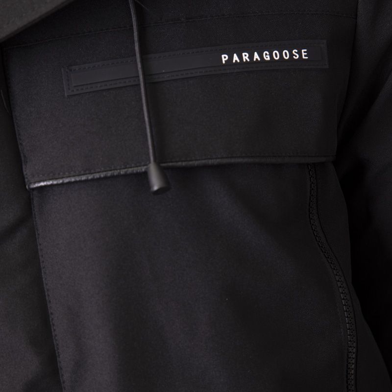 Parka noir fourrure noire gaston paragoose Homme PARAGOOSE