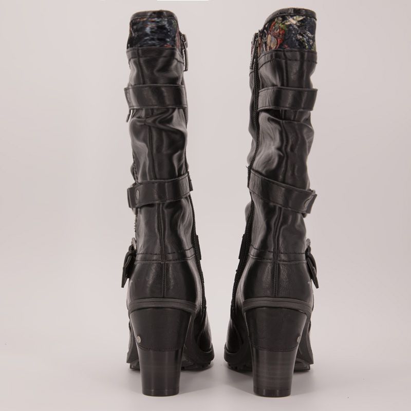 Bottes a talon multi black 15m016201700 t36/41 Femme MUSTANG