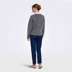 PULL ONLOLIVIA LS DARK GREY MELANGE 15380548 4572