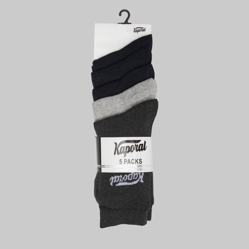 Lot de 5 paires de chaussettes sanelo Homme KAPORAL