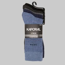 Lot de 5 paires de chaussettes wiltor Homme KAPORAL