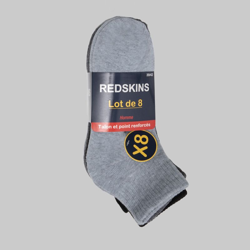 Lot de 8 paires de socquettes cyrian Homme REDSKINS
