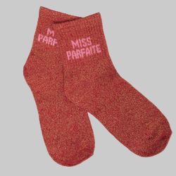 Chaussette rouge miss parfaite a paillette em-ch-xgs2619 Femme EMERAUDE