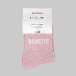 Chaussette rose bichette a paillette em-ch-xgs2605 Femme EMERAUDE