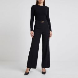 Pantalon Liv droit taille haute avec chaine Femme VERO MODA