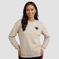 Sweat col rond avec coeur elanor coton mélangé Femme ONLY
