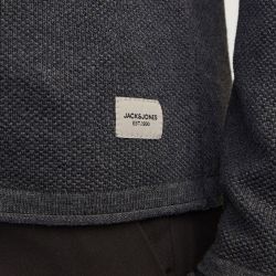 Pull jwhhill knit dark grey melange 12243968 4573 Homme JACK & JONES