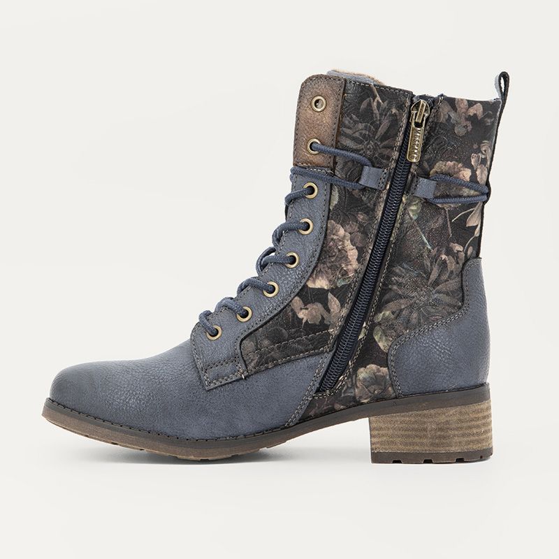Bottine a talon navy 15m0062015 t36/41 Femme MUSTANG
