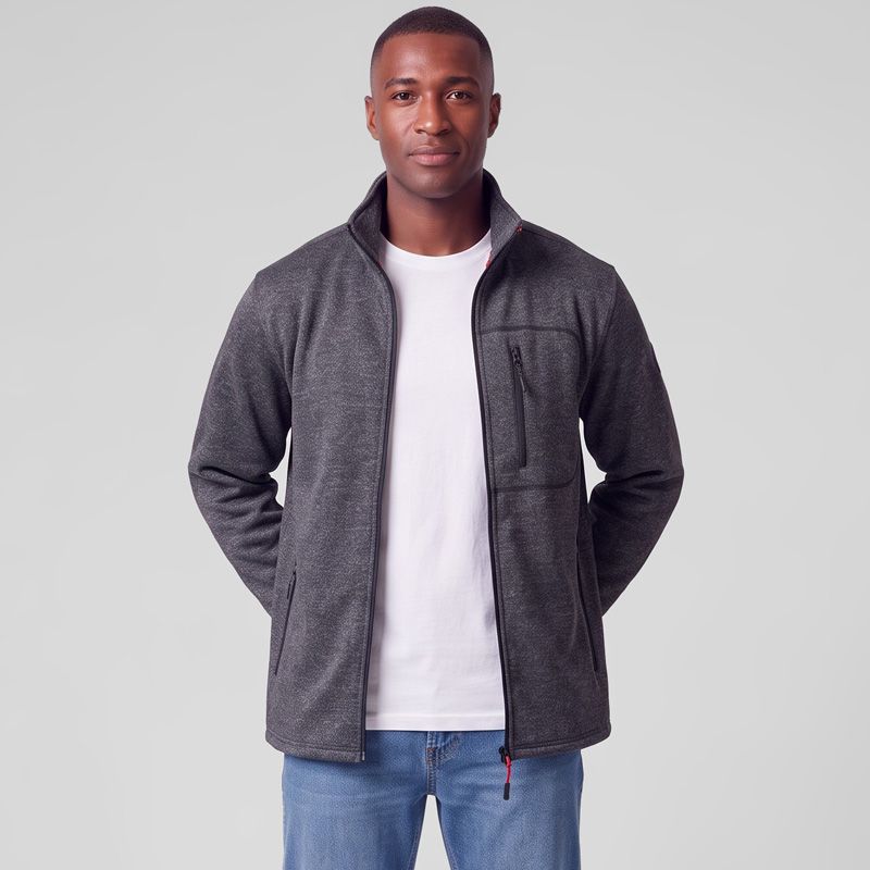 Veste polaire black sonny-ds Homme PANAME BROTHERS