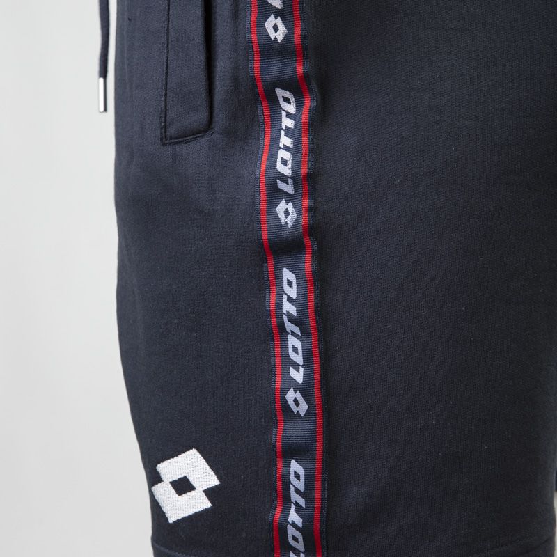 Bermuda coton effet jogging avec bandes Homme LOTTO