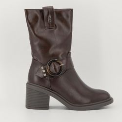 Botte chocolat c01t244pucho01j t36/41 Femme LES PETITES BOMBES