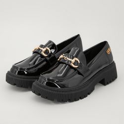 Derby noir verni c03d047vnr01a t36/41 Femme LES PETITES BOMBES
