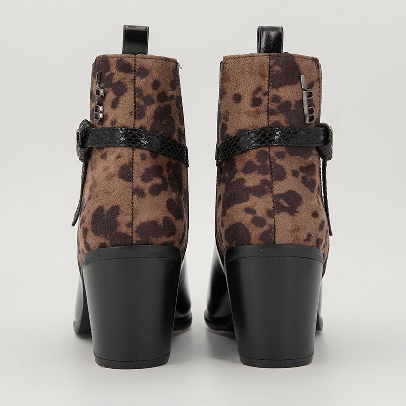 Bottine noir taupe leopard c02t216nrtal01j t36/41 Femme LES PETITES BOMBES