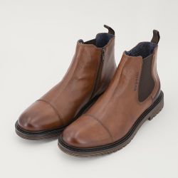 Bottine cognac 325ate355000-6300 t40/46 Homme BUGATTI