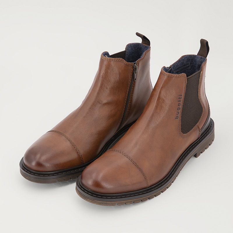 Bottine cognac 325ate355000-6300 t40/46 Homme BUGATTI