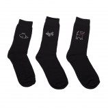 Lot de 3 paires de chaussettes fantaisie noires femme AZERTEX marque pas cher prix dégriffés destockage
