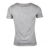 Tee-shirt gris clair imprimé homme DEEPEND marque pas cher prix dégriffés destockage