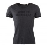 T-shirt à manches courtes gris anthracite who is artists ? homme ARTISTS marque pas cher prix dégriffés destockage