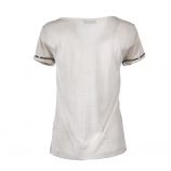 T-shirt manches courtes beige imprimé serpent femme DDP marque pas cher prix dégriffés destockage