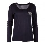 T-shirt à manches longues noir poche détails chaîne femme DDP marque pas cher prix dégriffés destockage