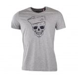 Tee shirt motif tête de mort homme LITTLE MARCEL marque pas cher prix dégriffés destockage