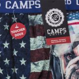 Boxer drapeau américain homme CAMPS UNITED marque pas cher prix dégriffés destockage