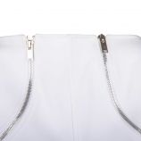 Robe manches longue zips blanches femme COURREGES marque pas cher prix dégriffés destockage