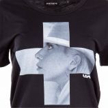 Tee shirt floqué Lady Gaga femme ARTISTS marque pas cher prix dégriffés destockage
