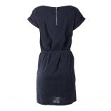 Robe bleue marine en coton brodé femme BEST MOUNTAIN marque pas cher prix dégriffés destockage