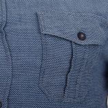 Chemise bleue manches longues homme TED LAPIDUS marque pas cher prix dégriffés destockage