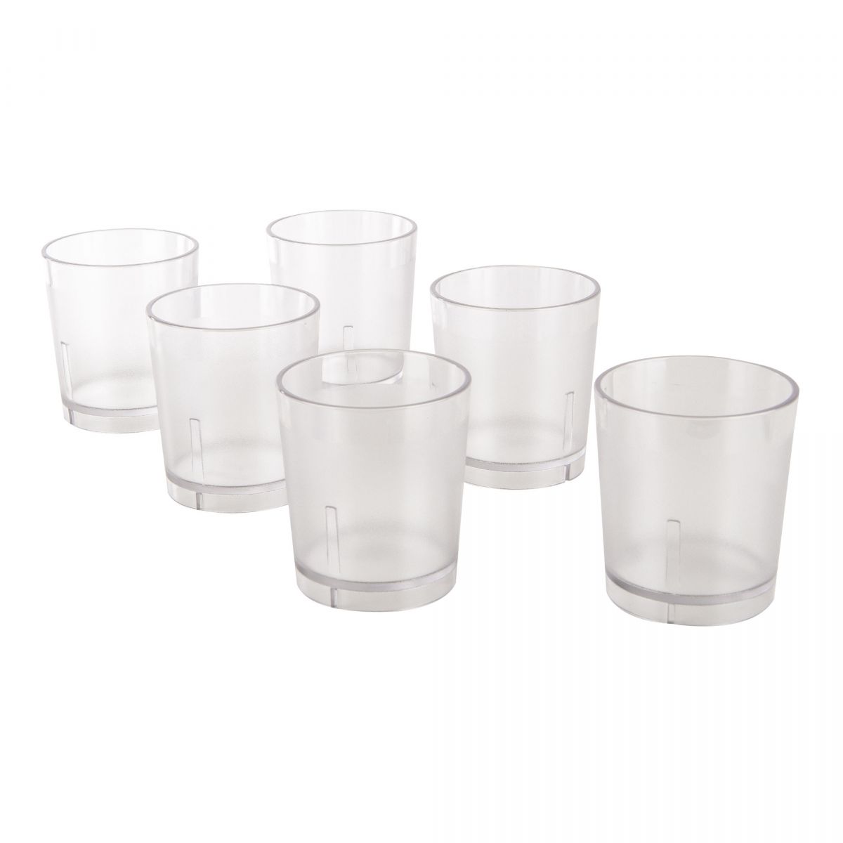 Clear depression glass candle holders