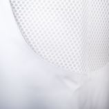 Robe manches courtes détails résille blanche femme COURREGES marque pas cher prix dégriffés destockage