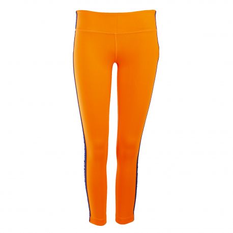 Legging Orange Bande Bleue Femme Zumba