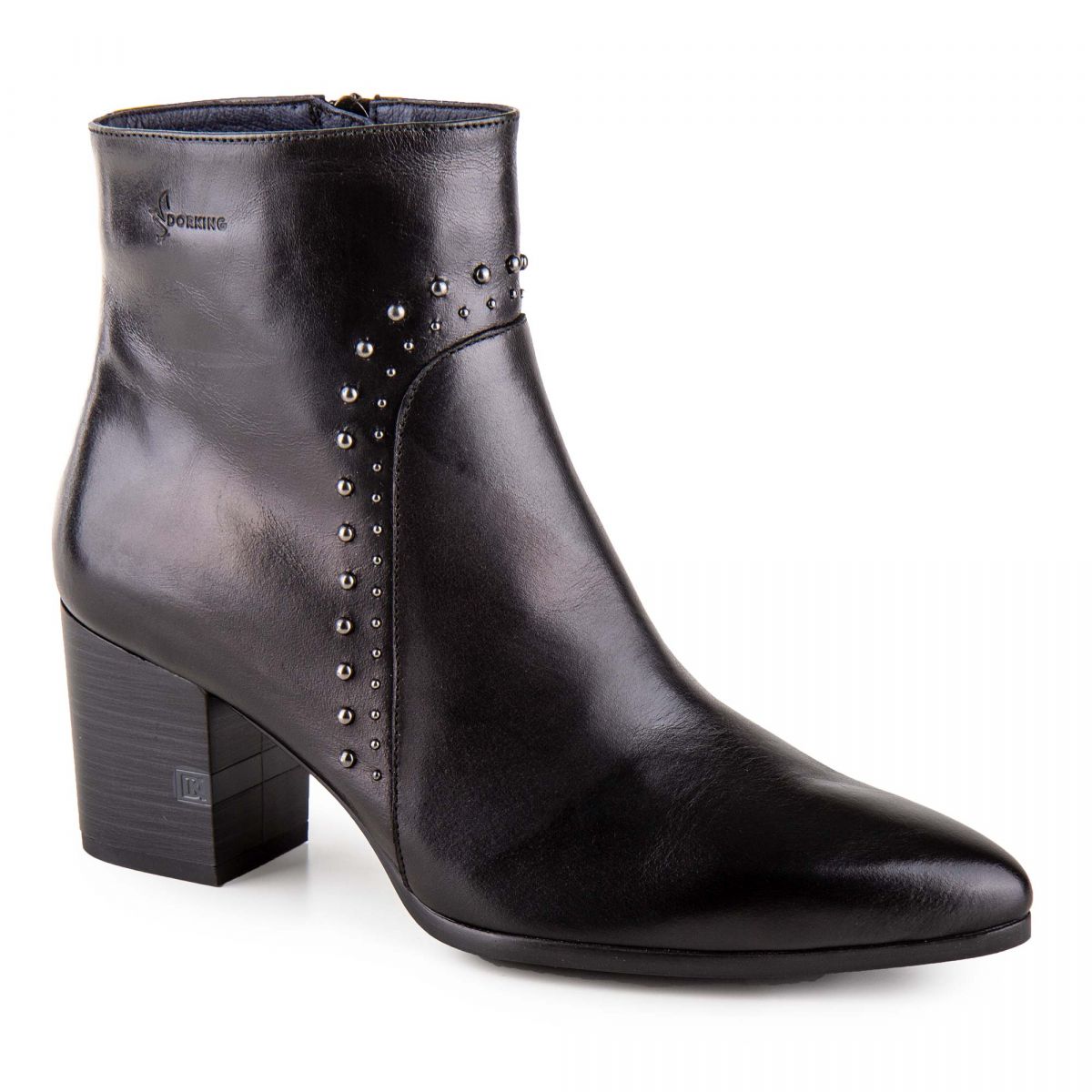bottines noires pointues