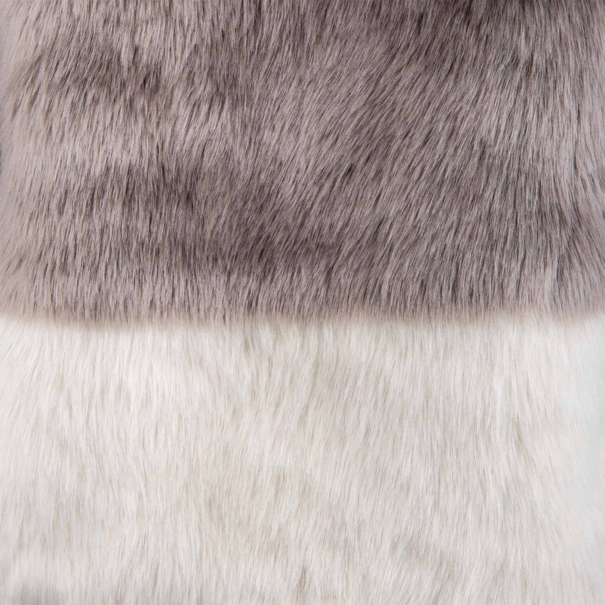 Veste fausse fourrure grise et blanche femme Best Mountain ?� prix