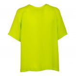 Tee-shirt vert à manches courtes Femme Rosa AMERICAN VINTAGE marque pas cher prix dégriffés destockage